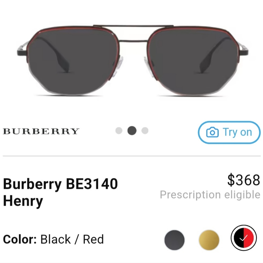 ☆☆GIFTED☆☆ Burberry aviator sunglasses with case. - Picture 4 of 13